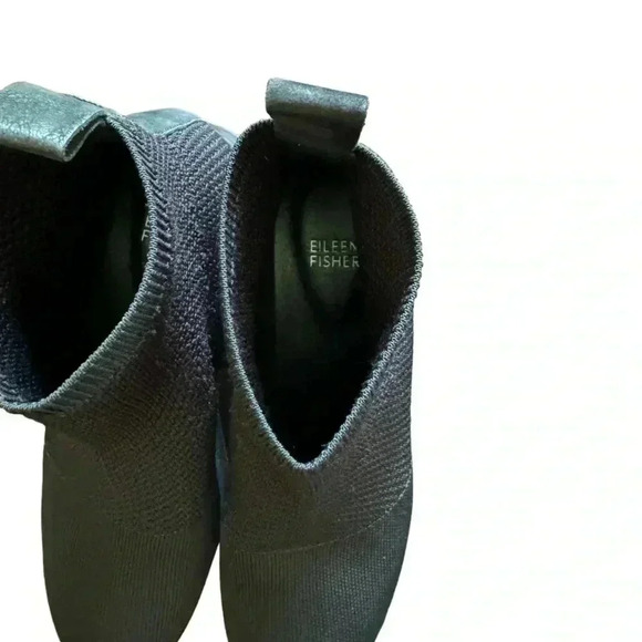 Eileen Fisher Mars Knit Wedge Heel Booties Size 9 - Picture 14 of 16